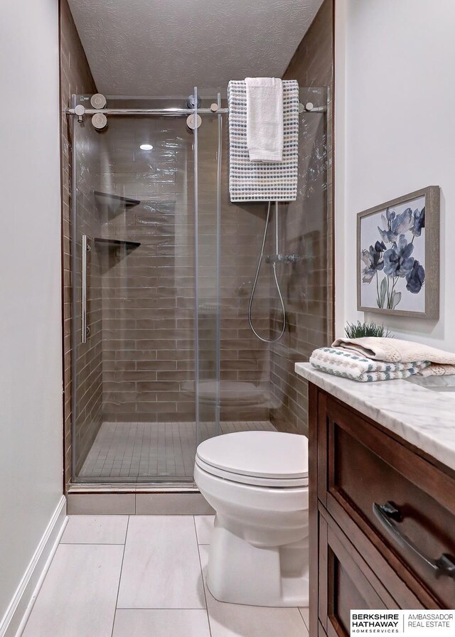 2726 N 129th Cir, Omaha, NE 68164 - full bath with a stall shower, vanity, and tile patterned floors