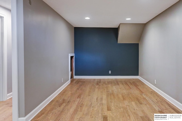 2726 N 129th Cir, Omaha, NE 68164 - empty room with wood finished floors and recessed lighting