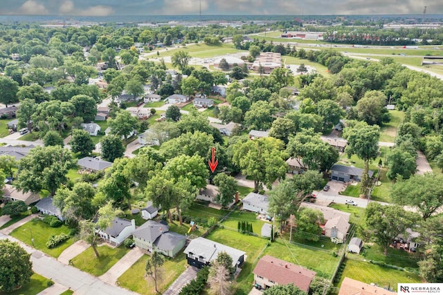 11018 Hascall St, Omaha, NE 68144 - aerial view of residential area featuring a tree filled landscape