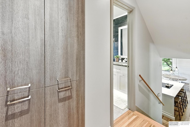 9903 Pasadena Ave, Omaha, NE 68124 - detailed view of a sink and wood finished floors