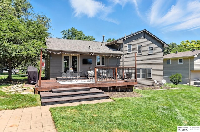 9903 Pasadena Ave, Omaha, NE 68124 - back of property with a deck
