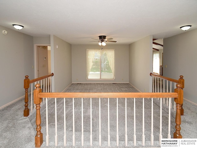 1502 Sunshine Blvd, Bellevue, NE 68123 - staircase with carpet flooring and a ceiling fan