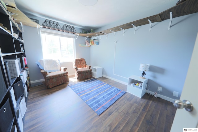 6005 S 191st Ter, Omaha, NE 68135 - living area with baseboards and wood finished floors