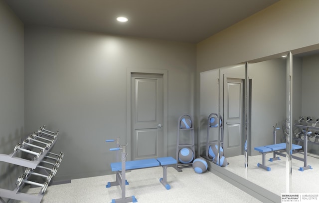 5518 S 200th Ave, Omaha, NE 68135 - workout area with recessed lighting