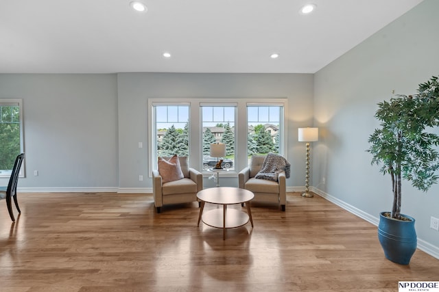 1320 S 190th Plz, Omaha, NE 68130 - living area featuring recessed lighting and light wood finished floors
