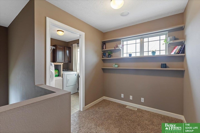14611 S 24th St, Bellevue, NE 68123 - hall featuring washing machine and clothes dryer and light carpet