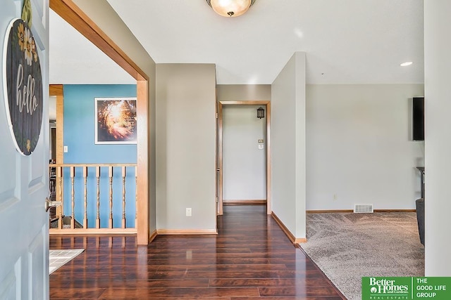 1800 N Clarmar Ave, Fremont, NE 68025 - entrance foyer featuring wood finished floors and recessed lighting