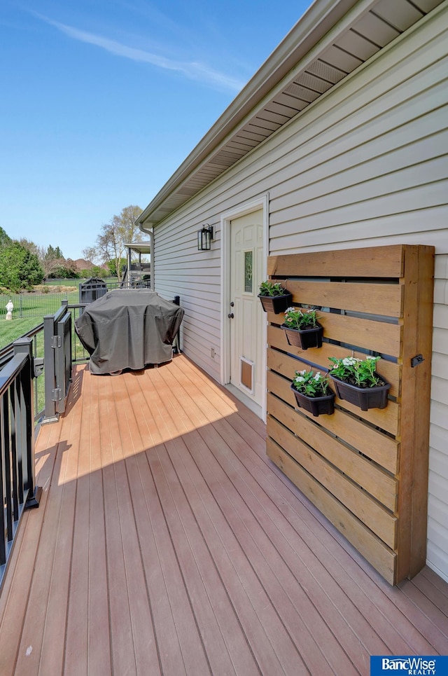 5441 S 88th St, Lincoln, NE 68526 - wooden deck with grilling area