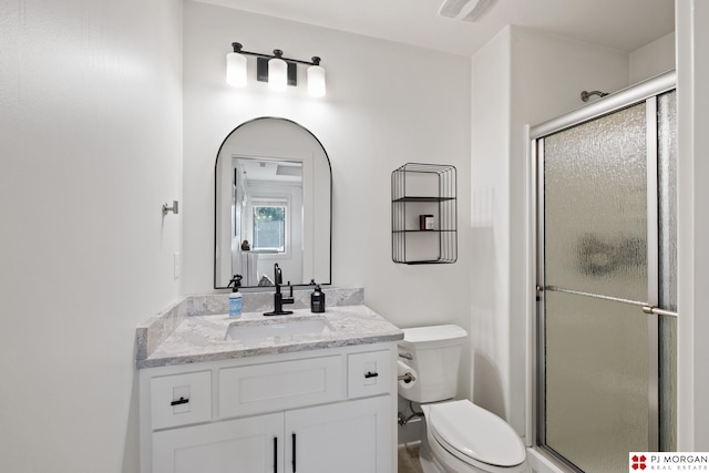 21034 X St, Omaha, NE 68022 - bathroom with vanity and a shower stall