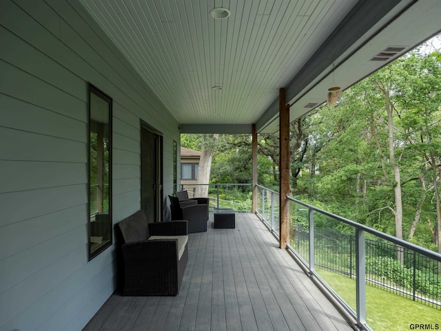201 Bellevue Blvd N, Bellevue, NE 68005 - view of wooden deck