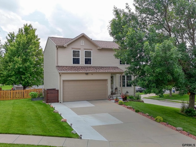15413 Bondesson St, Bennington, NE 68007 - view of front of house with an attached garage, driveway, and a shingled roof