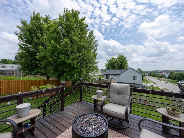 15413 Bondesson St, Bennington, NE 68007 - view of wooden terrace