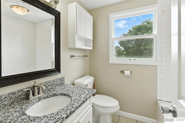 3207 S 121st St, Omaha, NE 68144 - bathroom with vanity and tile patterned flooring