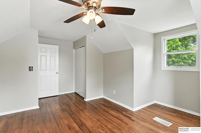 3207 S 121st St, Omaha, NE 68144 - bonus room featuring ceiling fan and wood finished floors