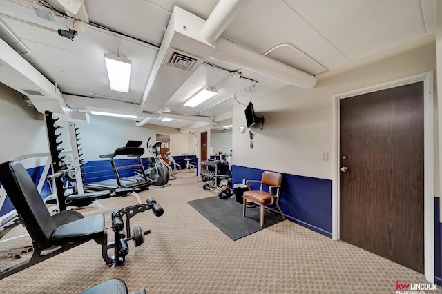 4000 S 56th St Unit 130C, Lincoln, NE 68516 - gym featuring carpet floors