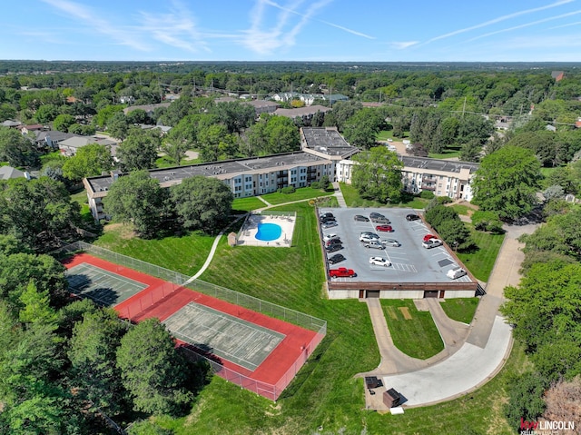 4000 S 56th St Unit 130C, Lincoln, NE 68516 - drone / aerial view of a pool