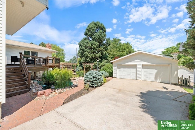 754 10th St, Syracuse, NE 68446 - view of detached garage