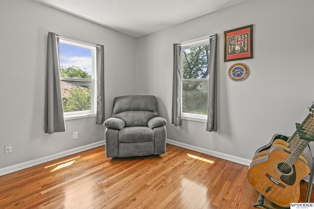 2705 Margo St, Bellevue, NE 68147 - living area featuring wood finished floors and baseboards