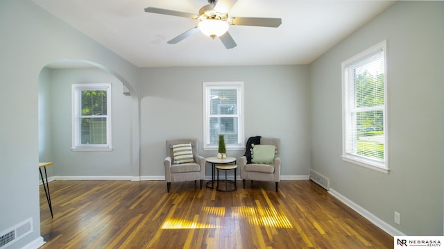 1757 N Linden St, Wahoo, NE 68066 - sitting room featuring plenty of natural light and wood finished floors