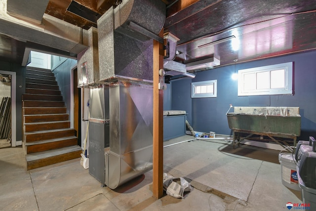 603 E Maple St, Sutton, NE 68979 - basement with stairway
