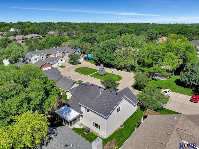 6833 Summerset Ct, Lincoln, NE 68516 - drone / aerial view of a heavily wooded area