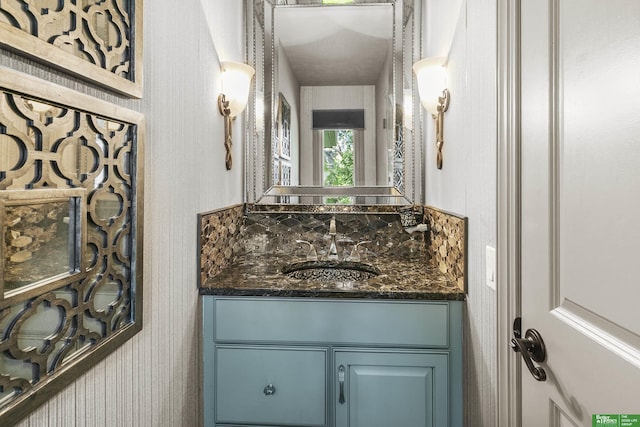 1015 N 127th Cir, Omaha, NE 68154 - bathroom with wallpapered walls and vanity