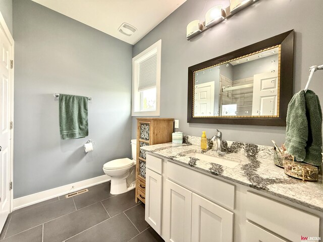 120 Snow Valley Cir, Palmyra, NE 68418 - full bath with a shower stall, vanity, and tile patterned floors