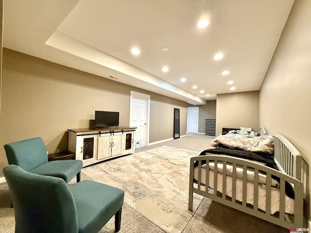 120 Snow Valley Cir, Palmyra, NE 68418 - bedroom with light carpet and recessed lighting
