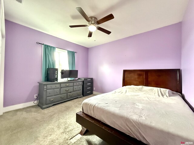 120 Snow Valley Cir, Palmyra, NE 68418 - carpeted bedroom featuring baseboards and a ceiling fan