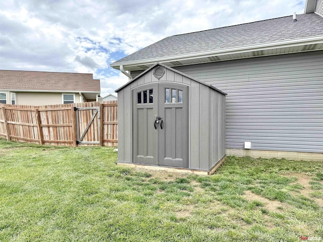 120 Snow Valley Cir, Palmyra, NE 68418 - view of shed featuring a gate