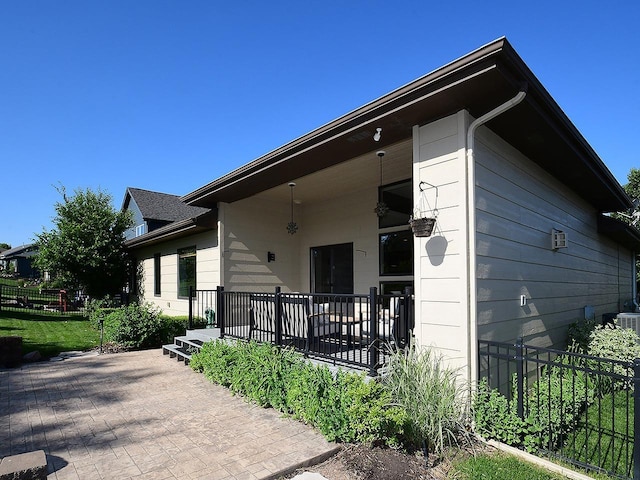 6535 N 157th St, Omaha, NE 68116 - view of property exterior with covered porch
