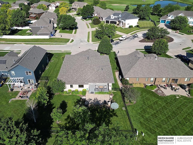 6535 N 157th St, Omaha, NE 68116 - aerial perspective of suburban area with a nearby body of water