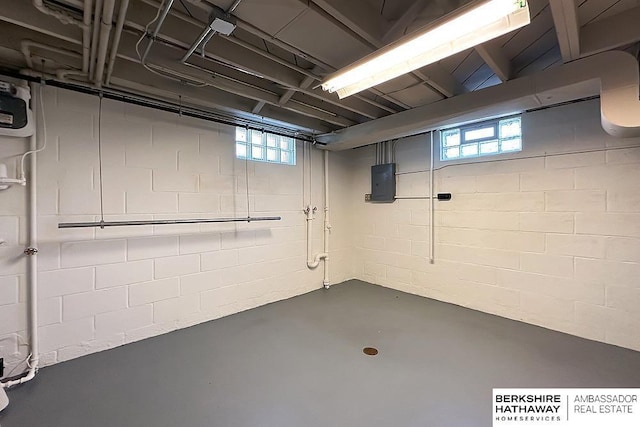 7025 S 41st St, Bellevue, NE 68147 - below grade area with electric panel and concrete block wall