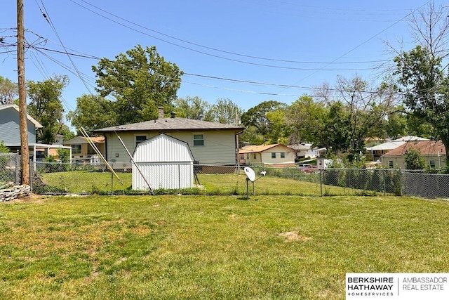 7025 S 41st St, Bellevue, NE 68147 - fenced backyard with a storage unit