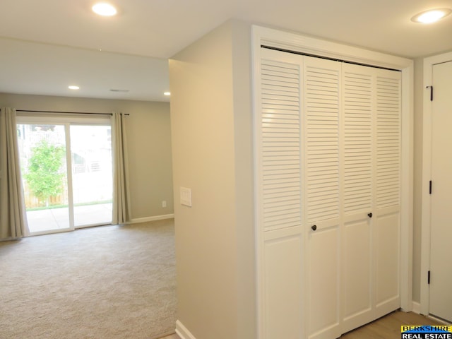 933 N 150th St, Omaha, NE 68154 - hall with recessed lighting and light colored carpet