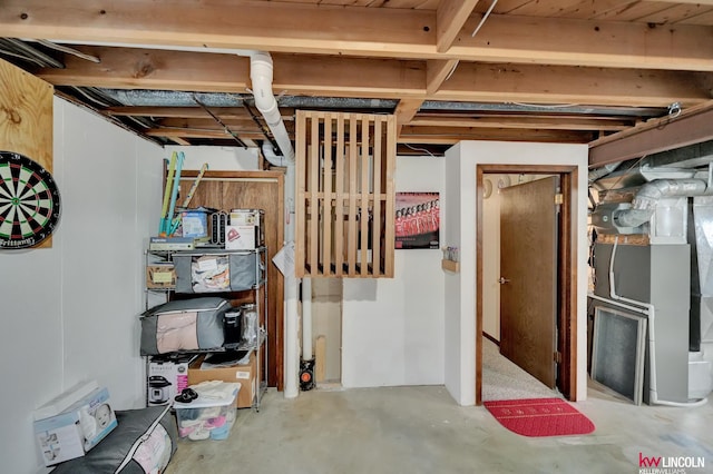 8032 E Avon Ln, Lincoln, NE 68505 - unfinished below grade area with heating unit