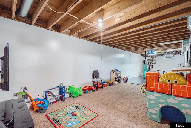 549 Washtington St, Carson, IA 51525 - rec room featuring carpet
