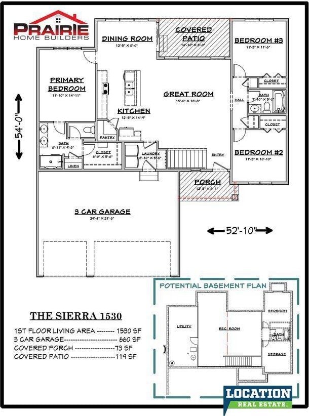 7622 Vera Dr, Lincoln, NE 68516 - view of floor plan / room layout