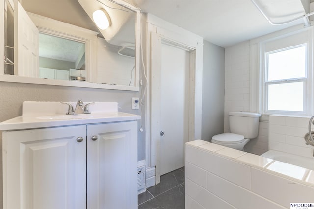 6316 Spencer St, Omaha, NE 68104 - bathroom featuring vanity and tile patterned flooring