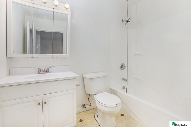 13229 Glenn St, Omaha, NE 68138 - full bathroom with vanity, tub / shower combination, and tile patterned floors