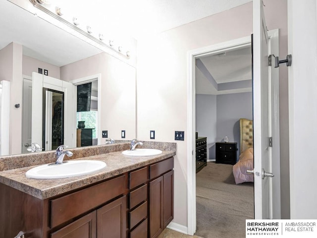 14210 Potter Pkwy, Omaha, NE 68142 - full bathroom featuring connected bathroom and double vanity
