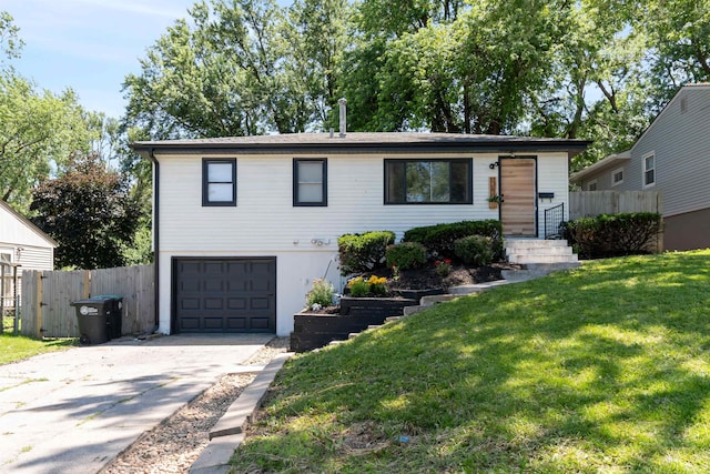 12529 C St, Omaha, NE 68144 - view of front facade with a garage and driveway