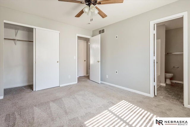 6961 N 89th Ave, Omaha, NE 68122 - unfurnished bedroom with carpet flooring, ensuite bath, and a closet
