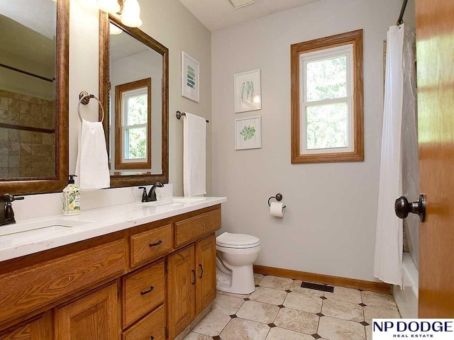 724 N 155th Ave, Omaha, NE 68154 - full bath featuring double vanity and shower / bath combo