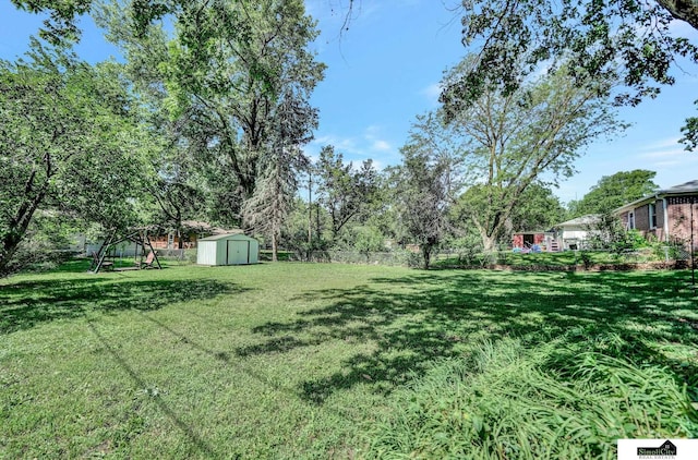 4415 S St, Lincoln, NE 68506 - view of yard with a storage unit