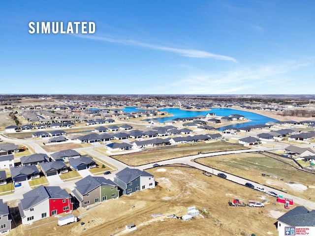 246 N 105th St, Lincoln, NE 68527 - aerial view of residential area with a large body of water