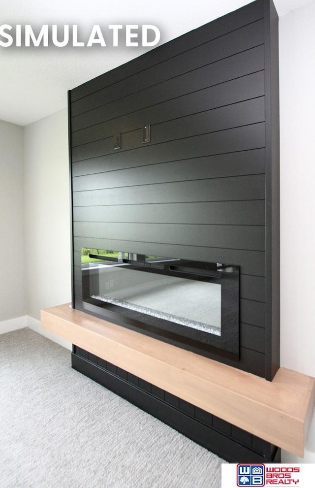 941 N 104th St, Lincoln, NE 68527 - detailed view of carpet and baseboards