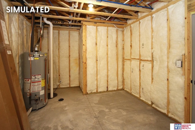 941 N 104th St, Lincoln, NE 68527 - unfinished below grade area featuring gas water heater