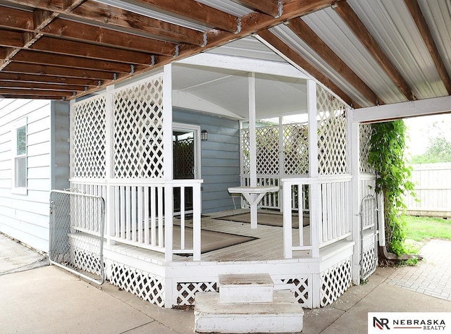 7626 S 41st St, Bellevue, NE 68147 - view of wooden terrace