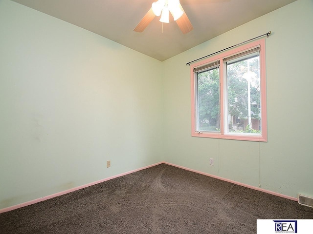 1312 N 148th Plz, Omaha, NE 68154 - carpeted empty room featuring a ceiling fan and baseboards